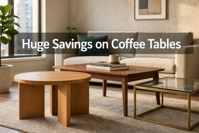 Huge Savings on Coffee Tables